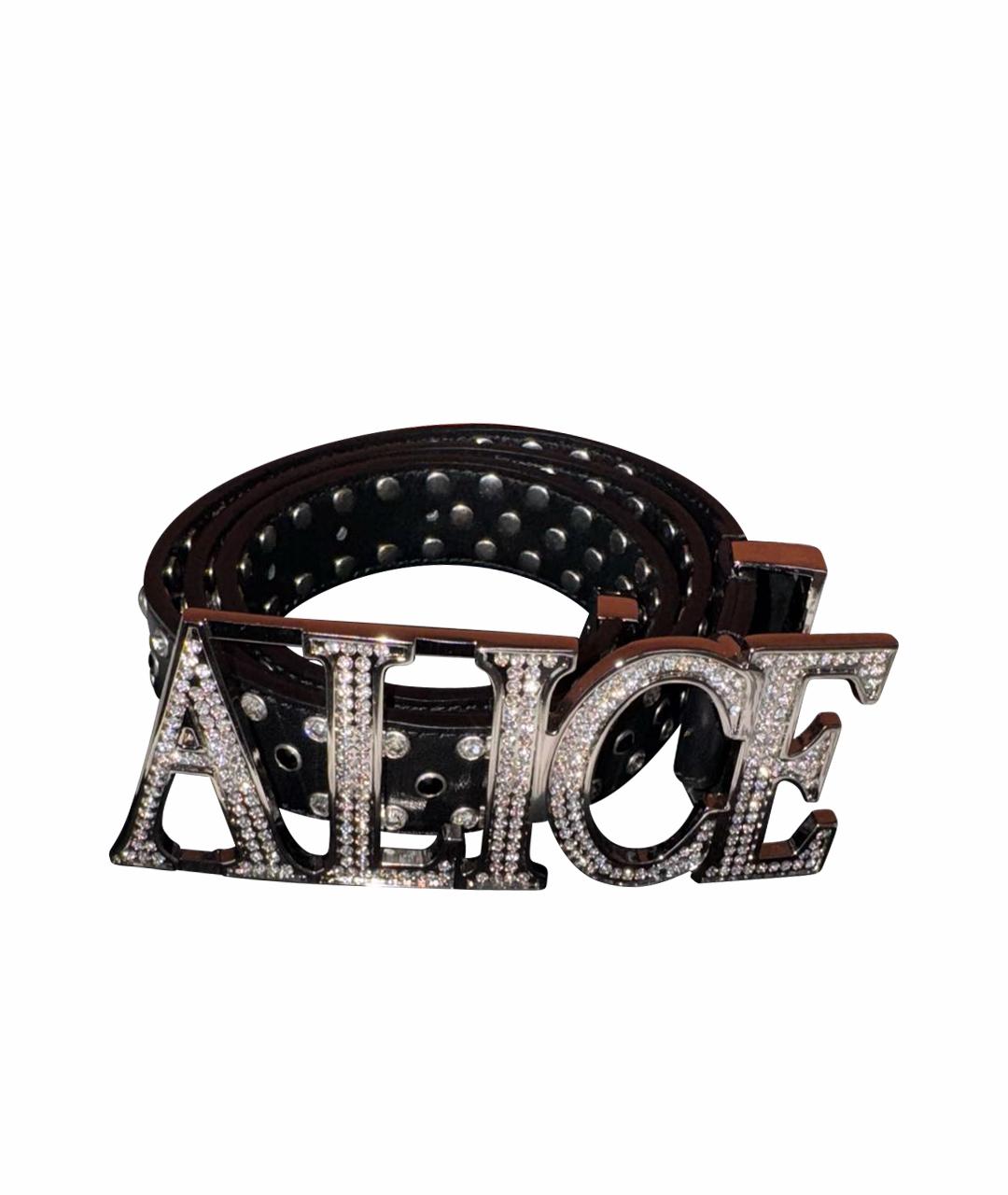 ALICE+OLIVIA Черный ремень из искусственной кожи, фото 1