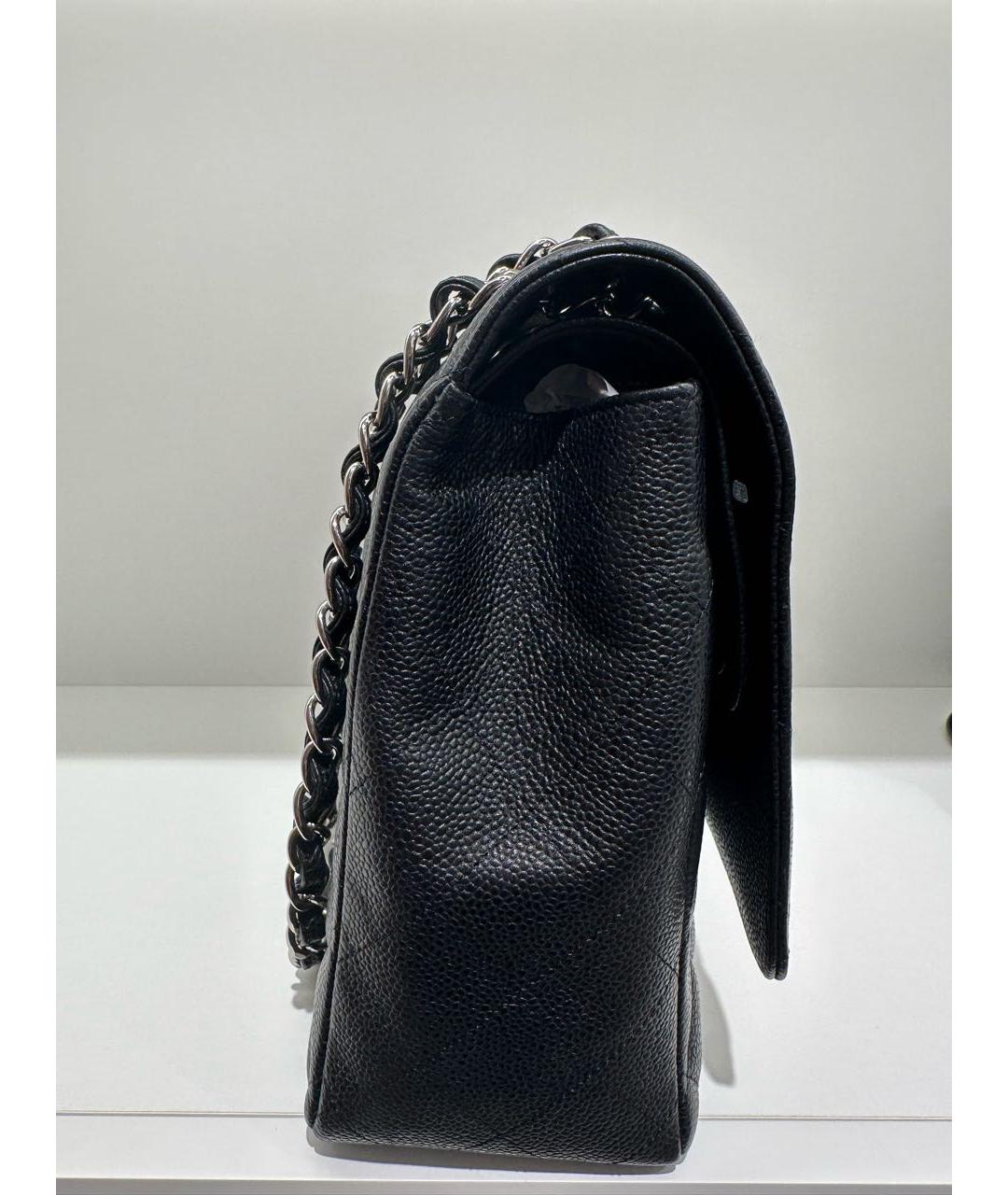 CHANEL Черная кожаная сумка через плечо, фото 4