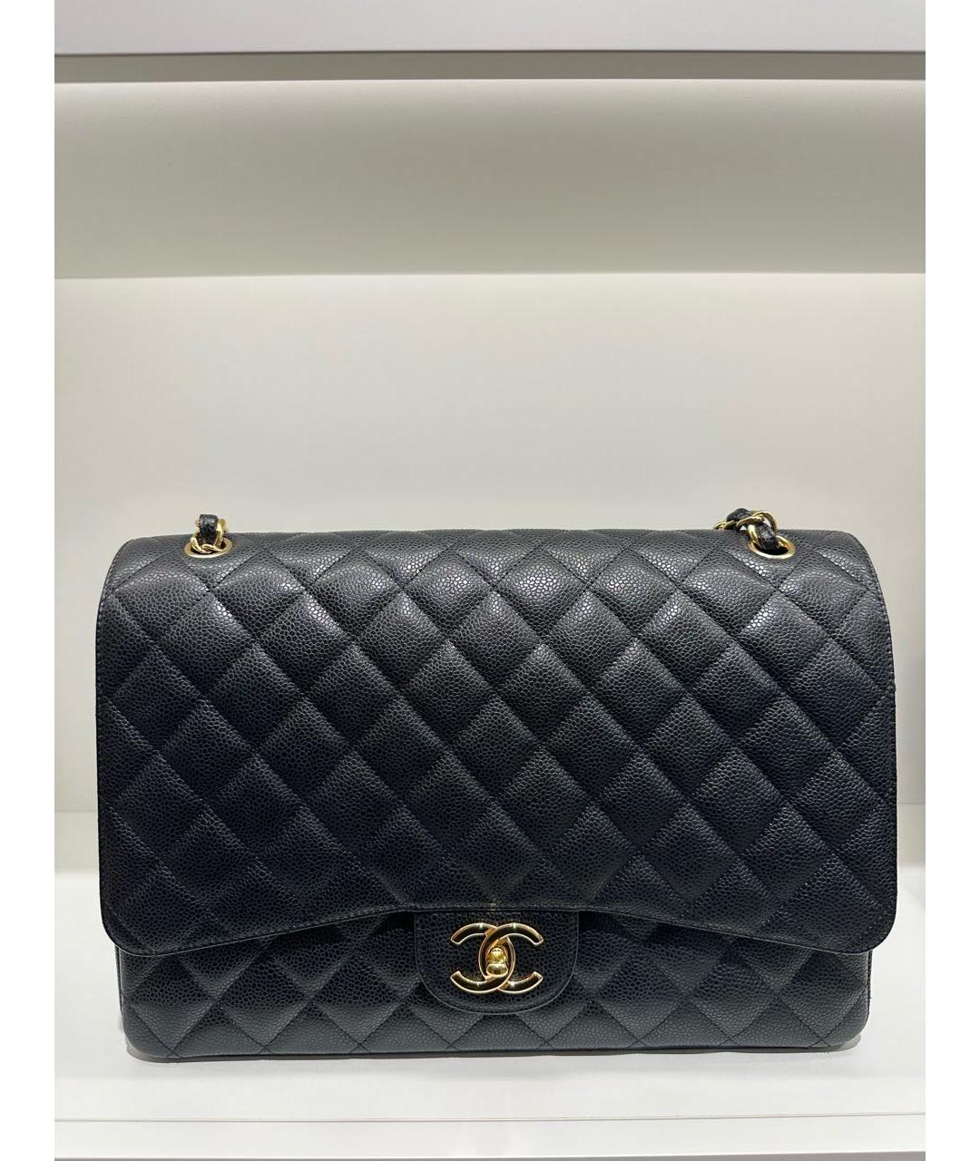 CHANEL Черная кожаная сумка через плечо, фото 8