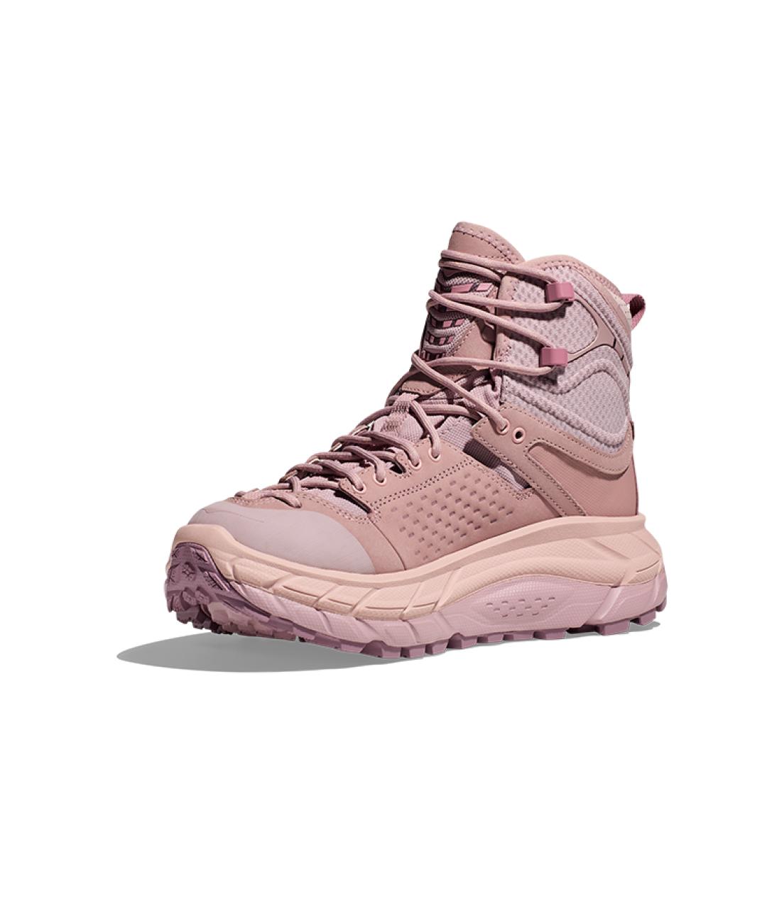HOKA Розовые нубуковые ботинки, фото 3