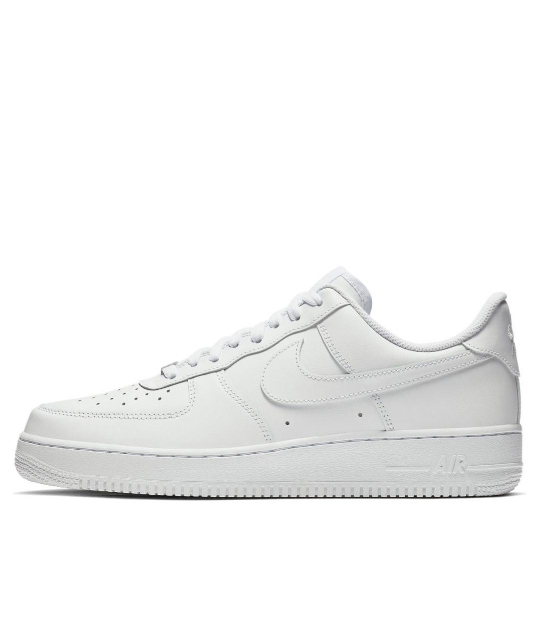 NIKE Белые кожаные низкие кроссовки / кеды, фото 2