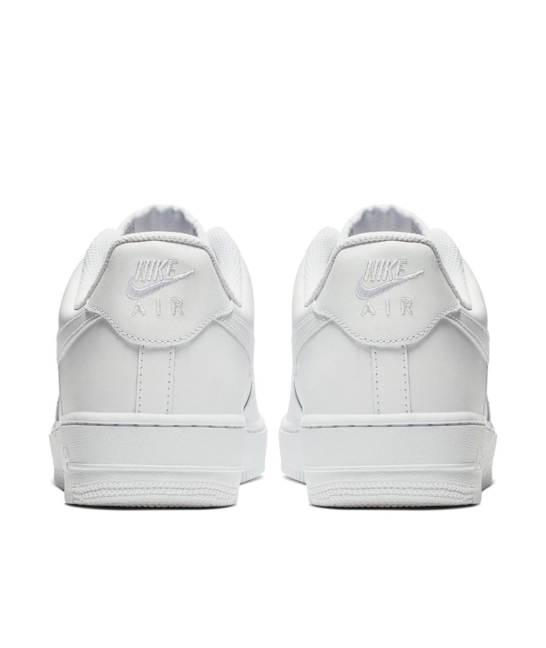 NIKE Белые кожаные низкие кроссовки / кеды, фото 5