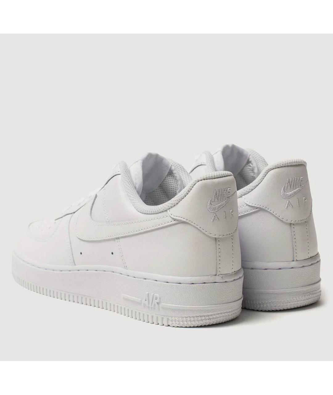NIKE Белые кожаные низкие кроссовки / кеды, фото 6