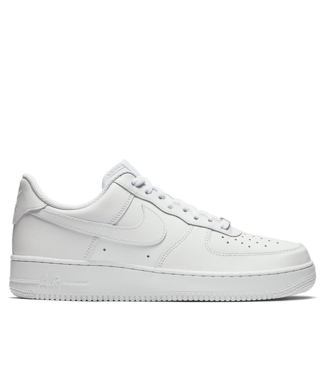 NIKE Белые кожаные низкие кроссовки / кеды, фото 1