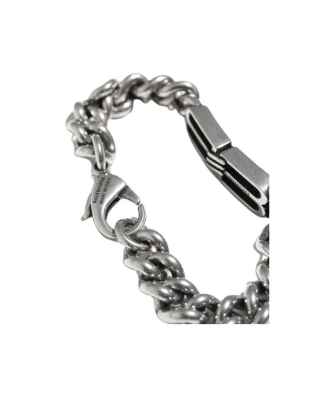 BALENCIAGA Серебряный браслет, фото 5