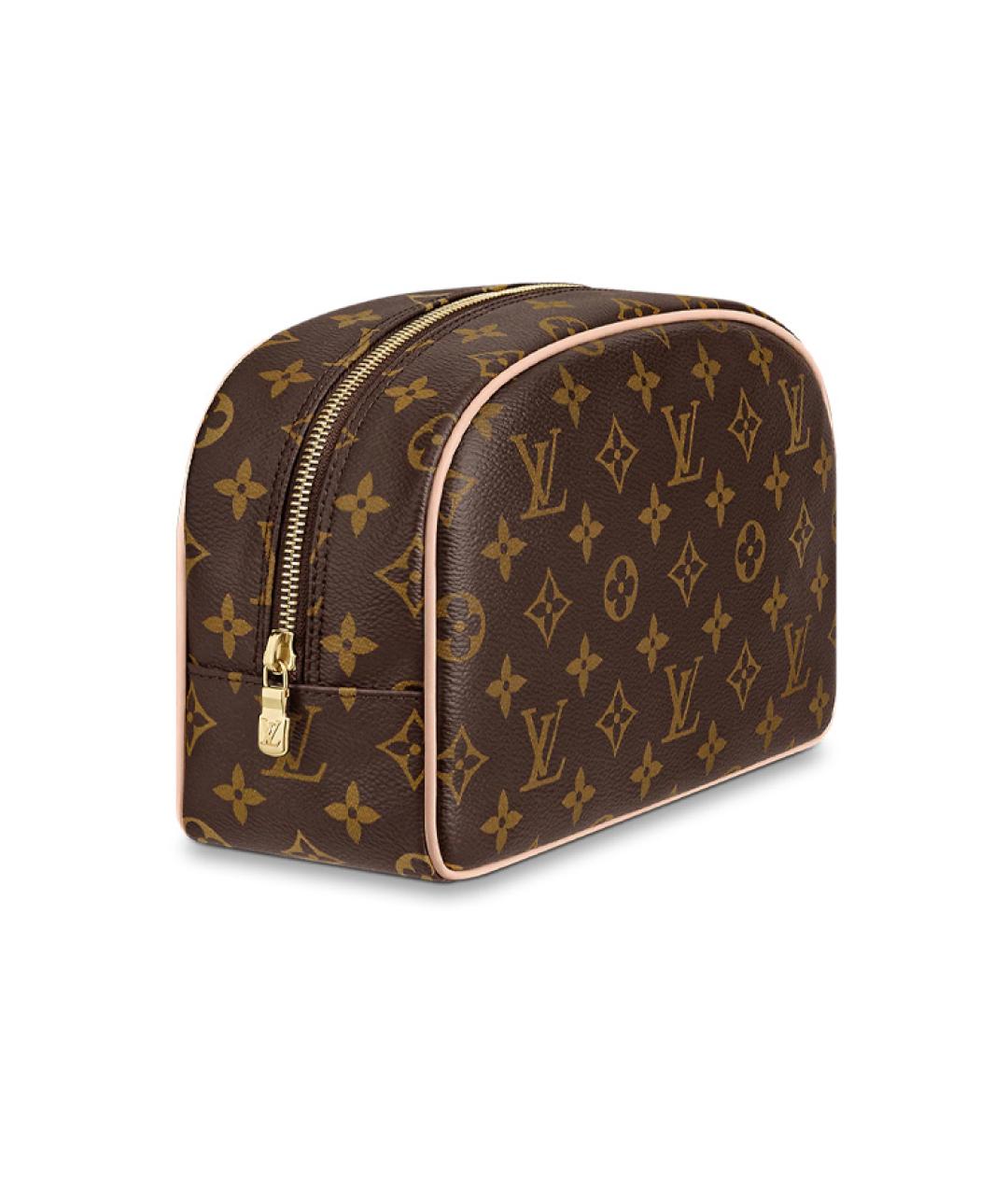 LOUIS VUITTON Коричневая кожаная юбка миди, фото 3