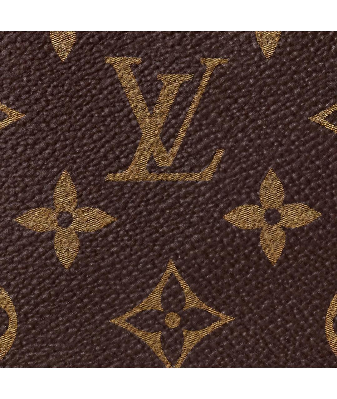 LOUIS VUITTON Коричневая кожаная юбка миди, фото 6