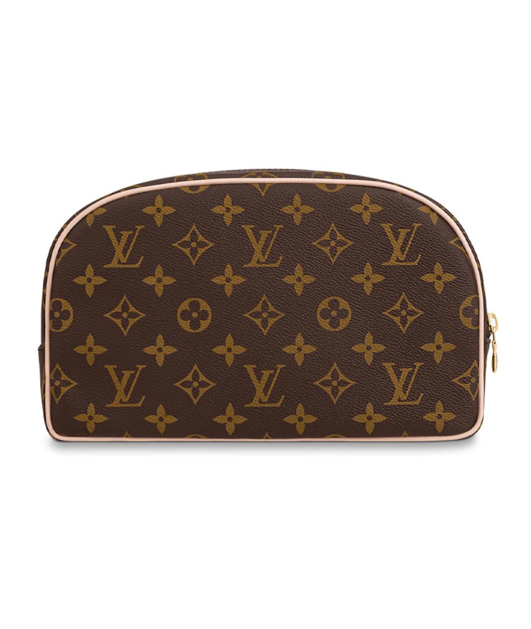 LOUIS VUITTON Коричневая кожаная юбка миди, фото 4