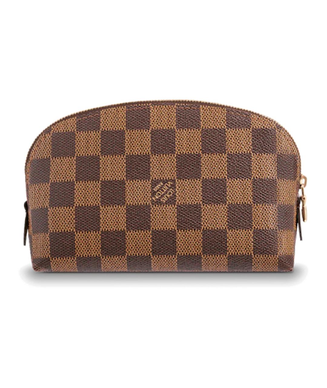 LOUIS VUITTON Коричневая косметичка, фото 3