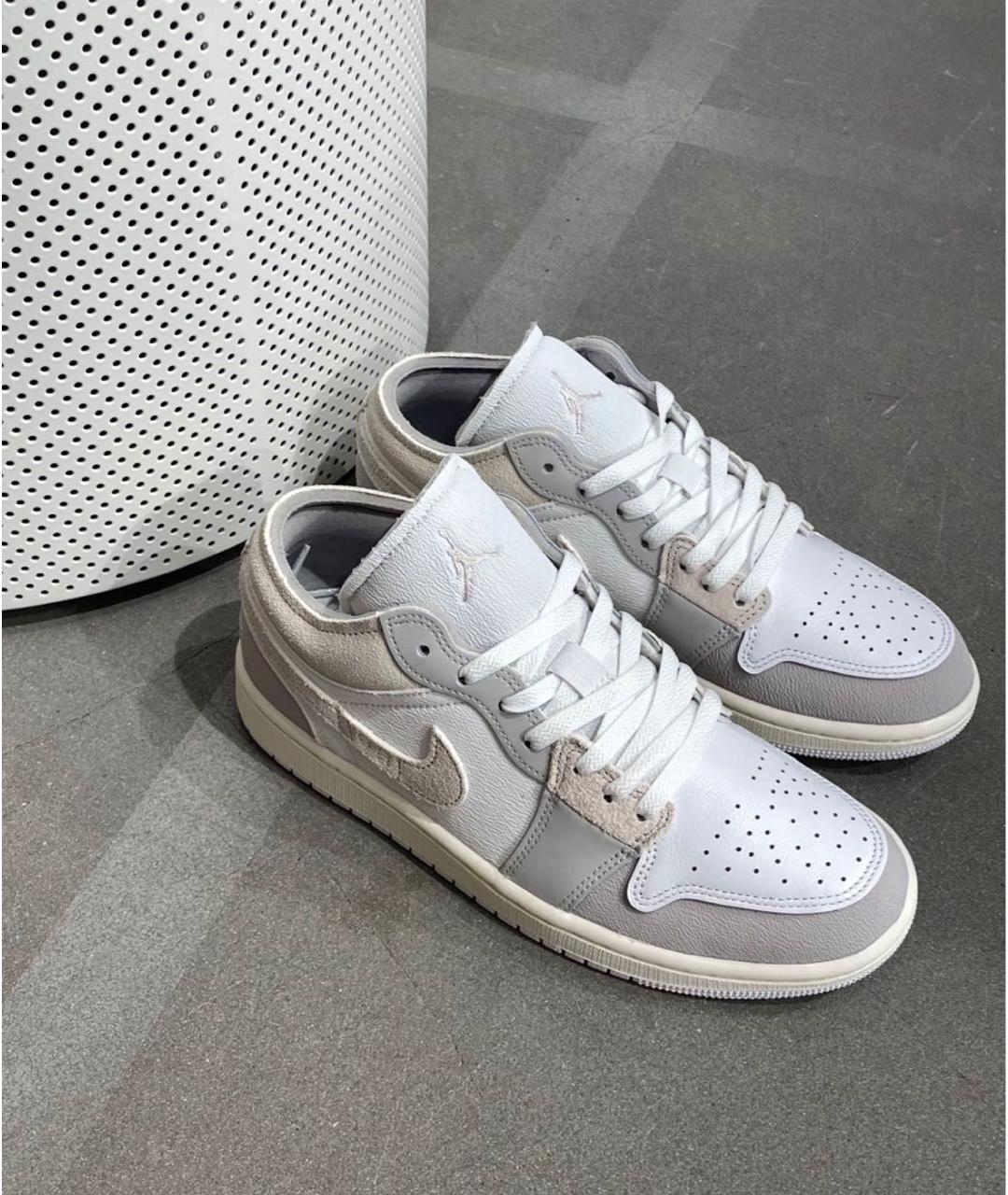 JORDAN Бежевые замшевые кроссовки, фото 2