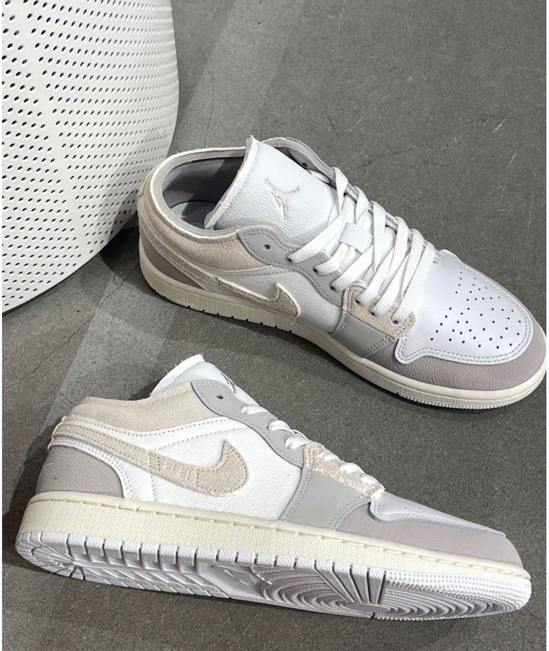 JORDAN Бежевые замшевые кроссовки, фото 4