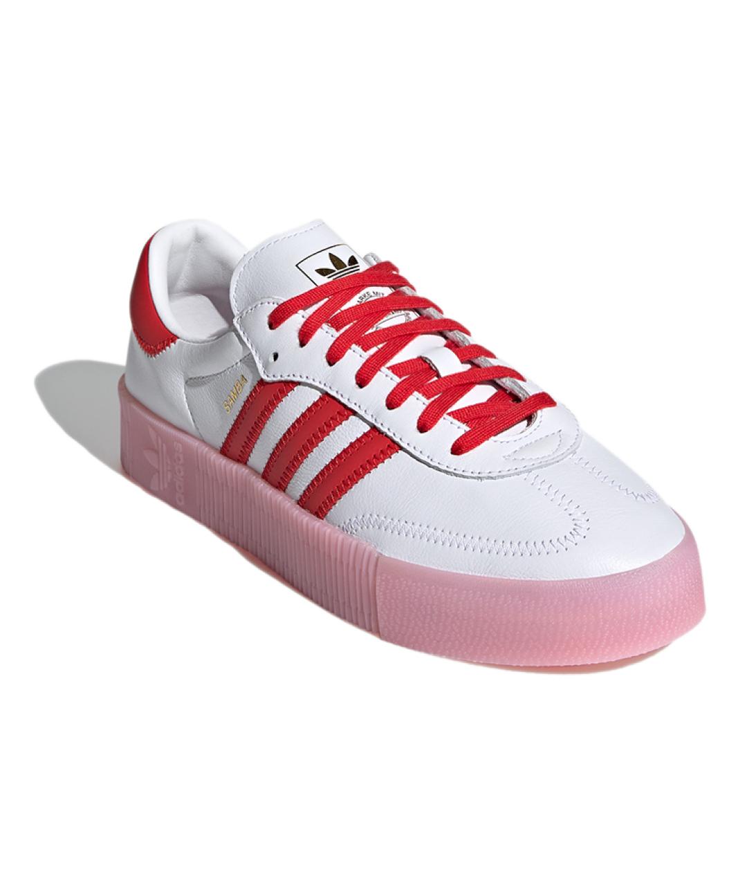 ADIDAS Белые кожаные кеды, фото 3