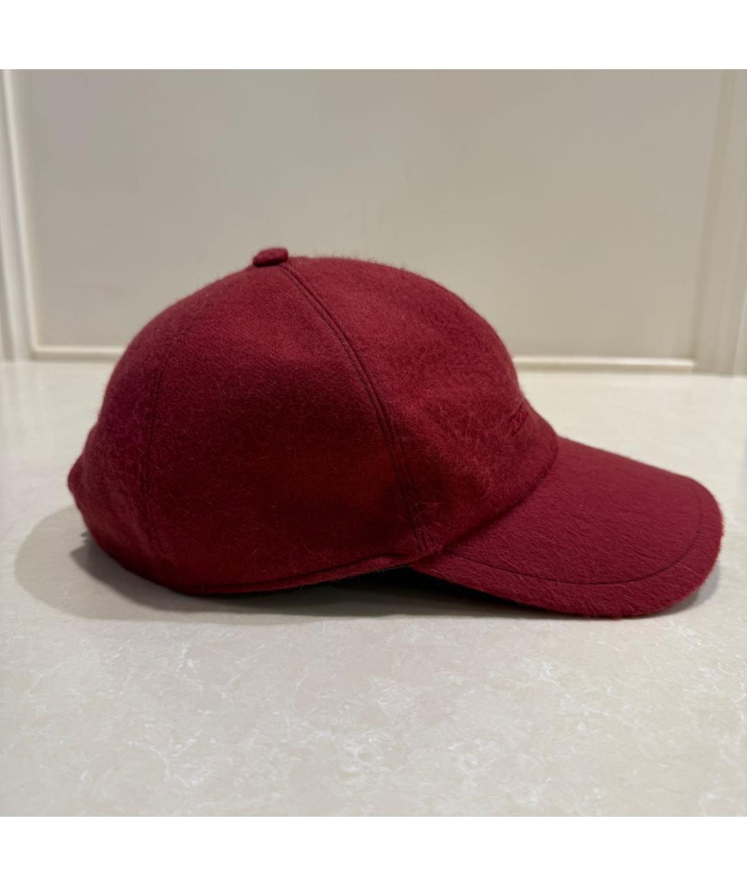 KITON Красная кашемировая кепка/бейсболка, фото 2