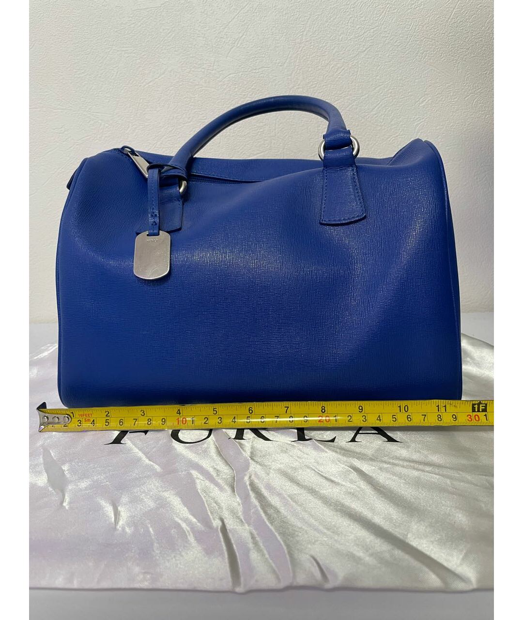 FURLA Синяя кожаная сумка тоут, фото 3