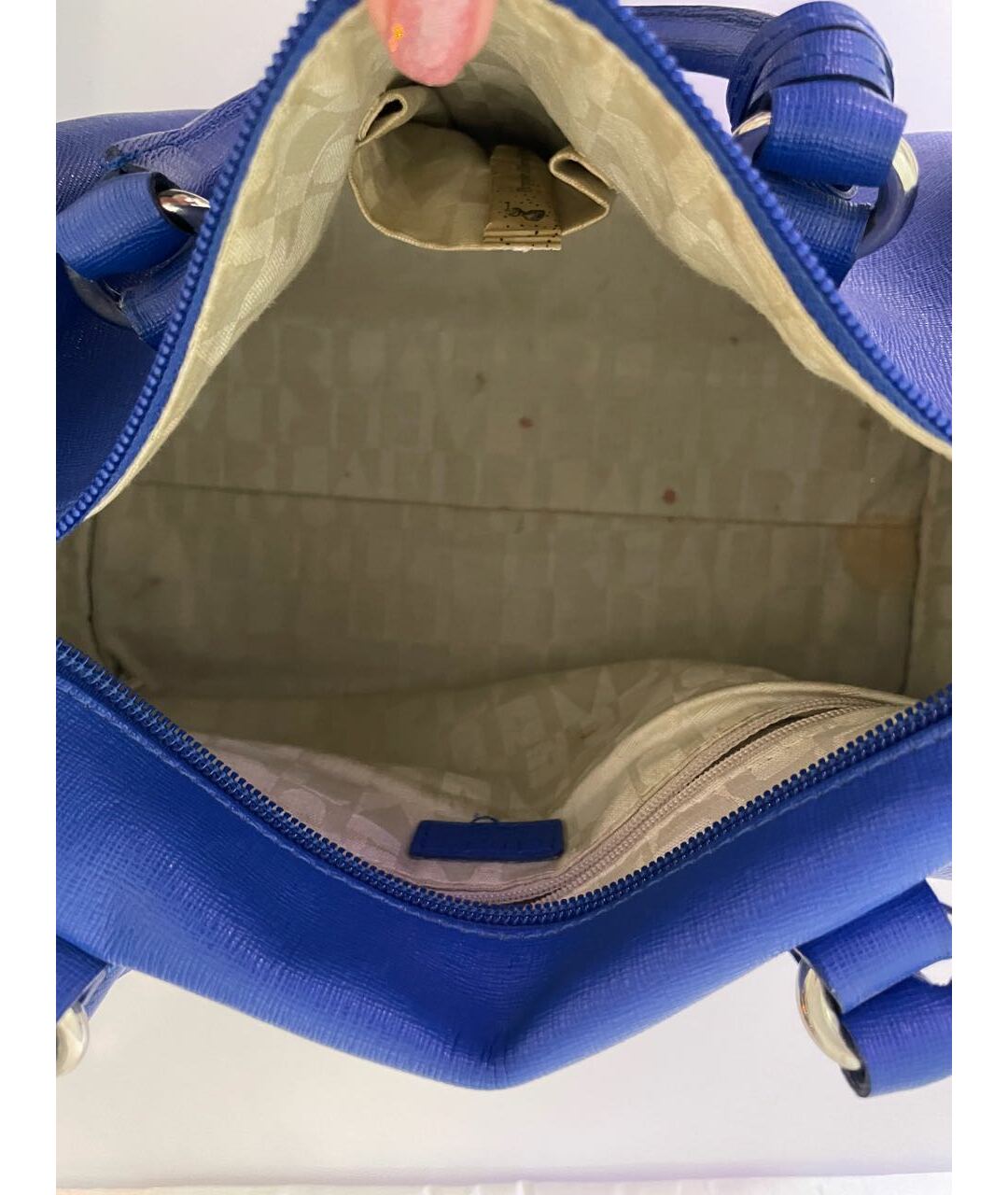 FURLA Синяя кожаная сумка тоут, фото 7