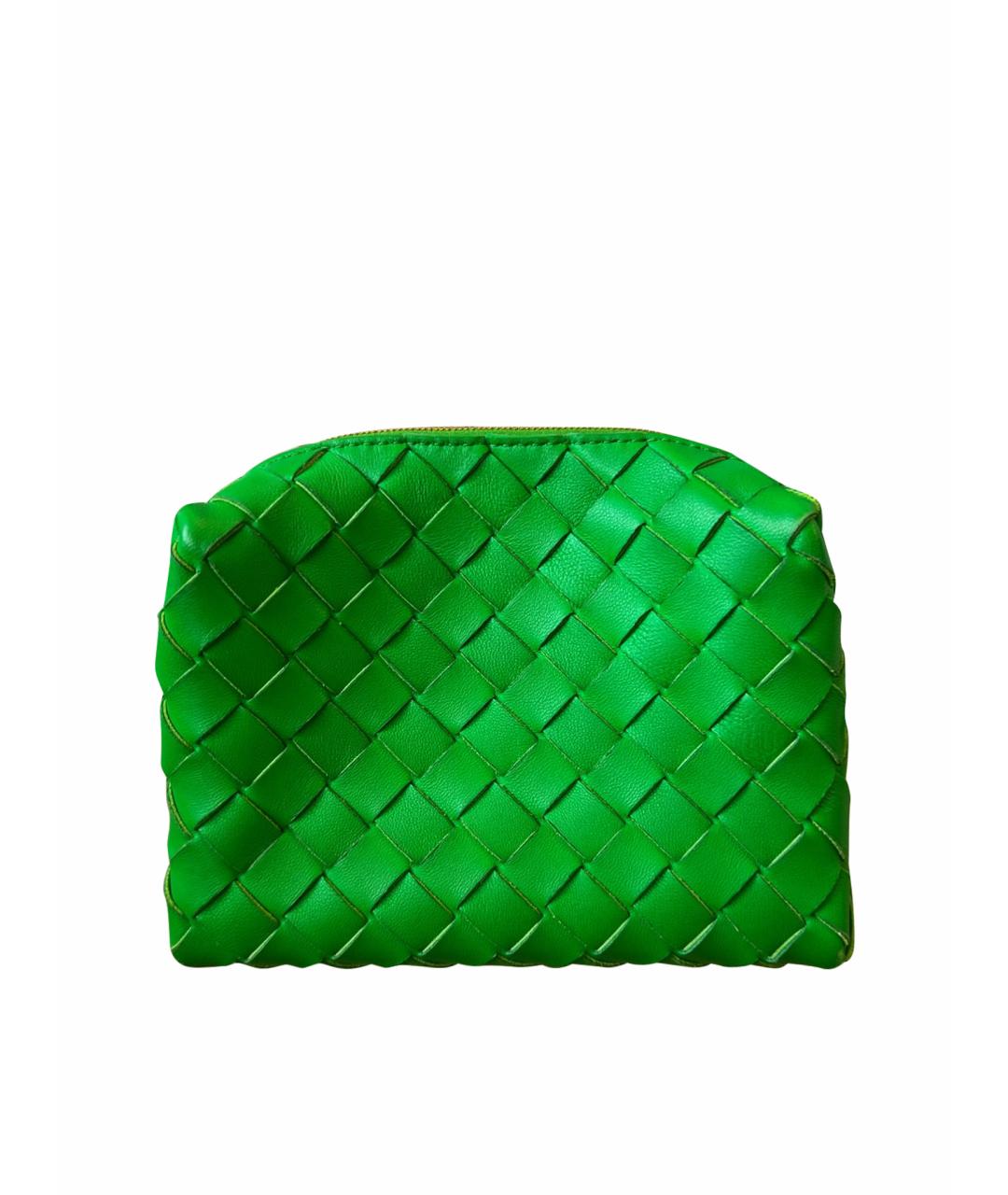 BOTTEGA VENETA Салатовая кожаная сумка через плечо, фото 1