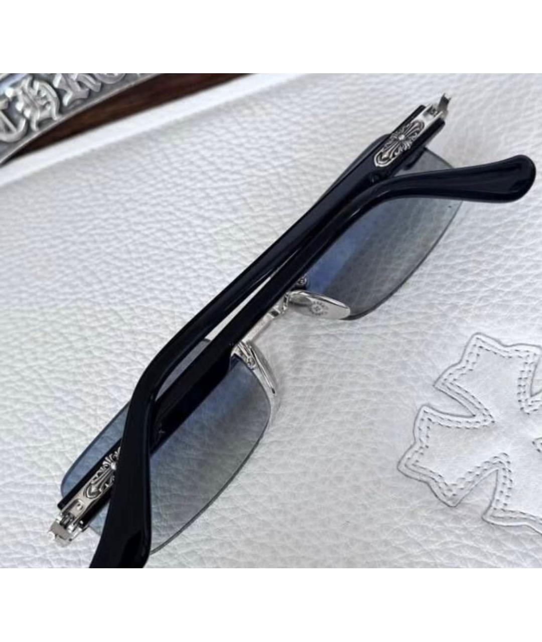 CHROME HEARTS Черные пластиковые солнцезащитные очки, фото 8