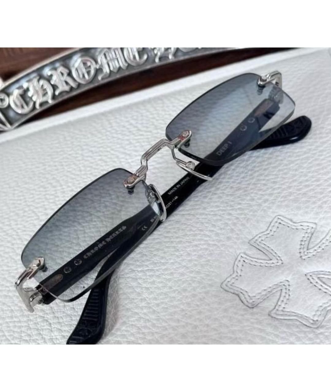 CHROME HEARTS Черные пластиковые солнцезащитные очки, фото 7