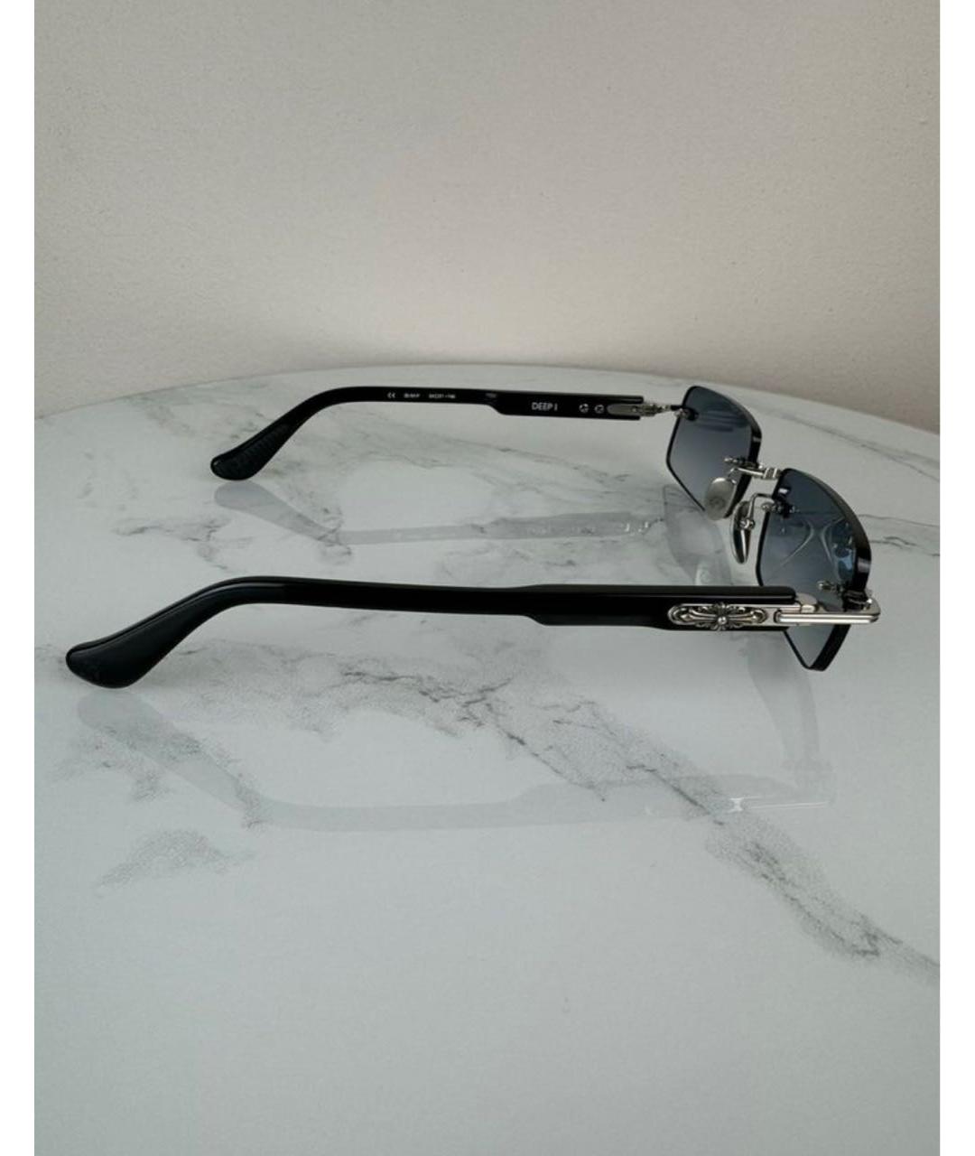 CHROME HEARTS Черные пластиковые солнцезащитные очки, фото 3