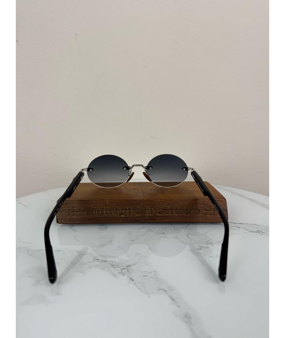 CHROME HEARTS Черные пластиковые солнцезащитные очки, фото 4