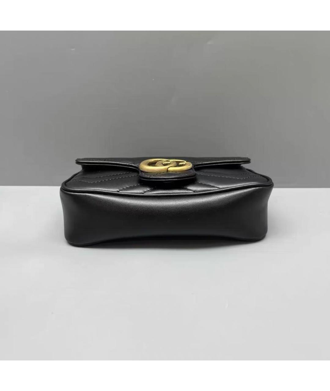 GUCCI Черная кожаная сумка тоут, фото 4