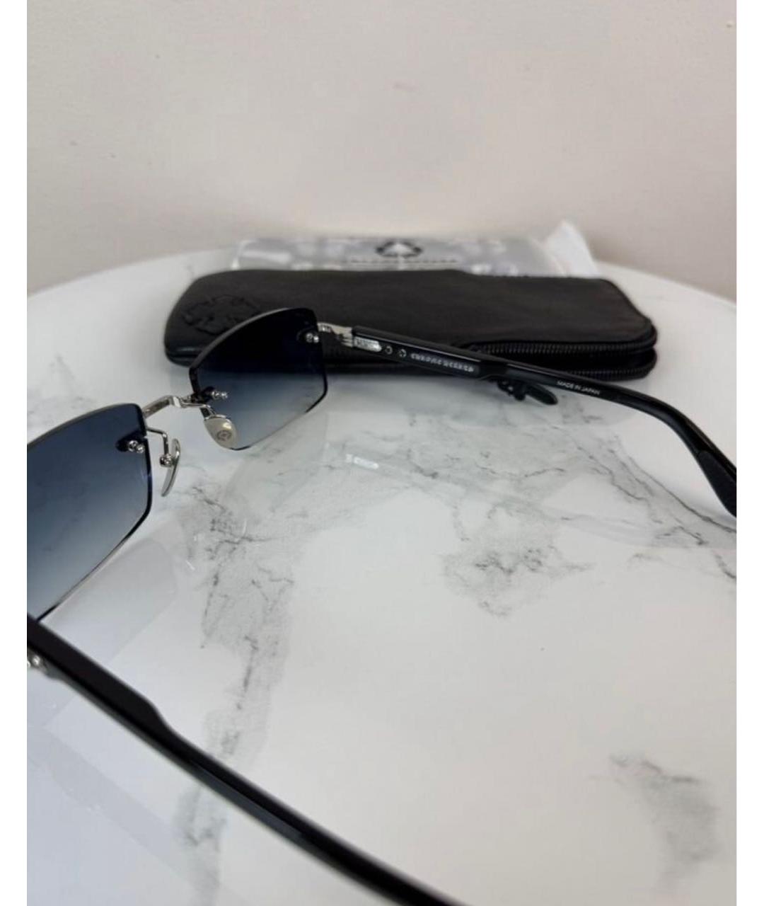 CHROME HEARTS Черные пластиковые солнцезащитные очки, фото 4