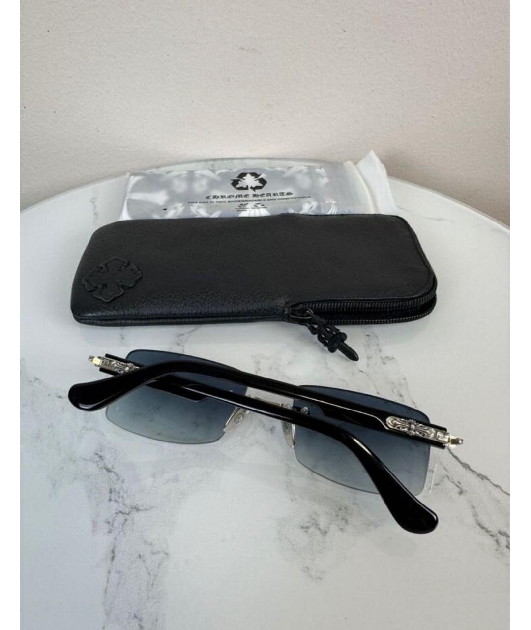CHROME HEARTS Черные пластиковые солнцезащитные очки, фото 2