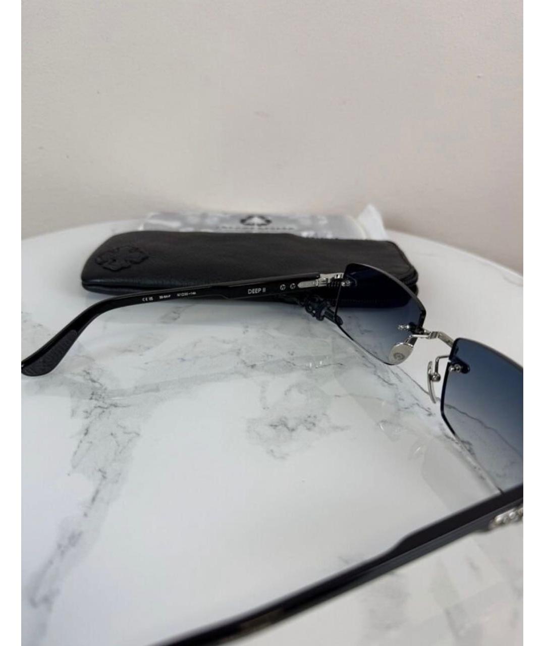 CHROME HEARTS Черные пластиковые солнцезащитные очки, фото 3