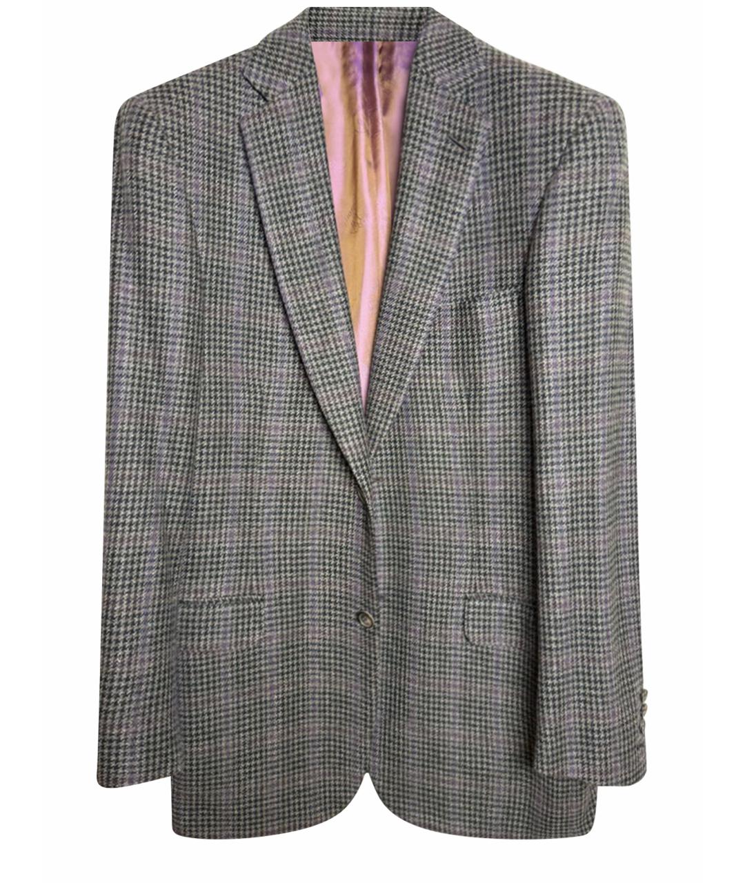 BRIONI Серый кашемировый пиджак, фото 1