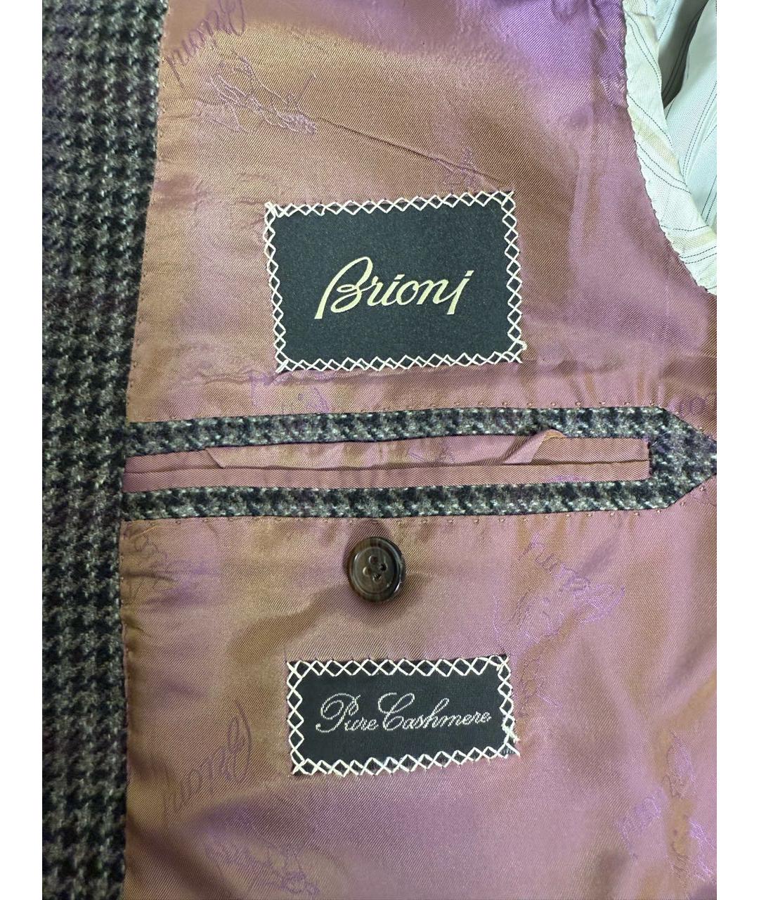 BRIONI Серый кашемировый пиджак, фото 3