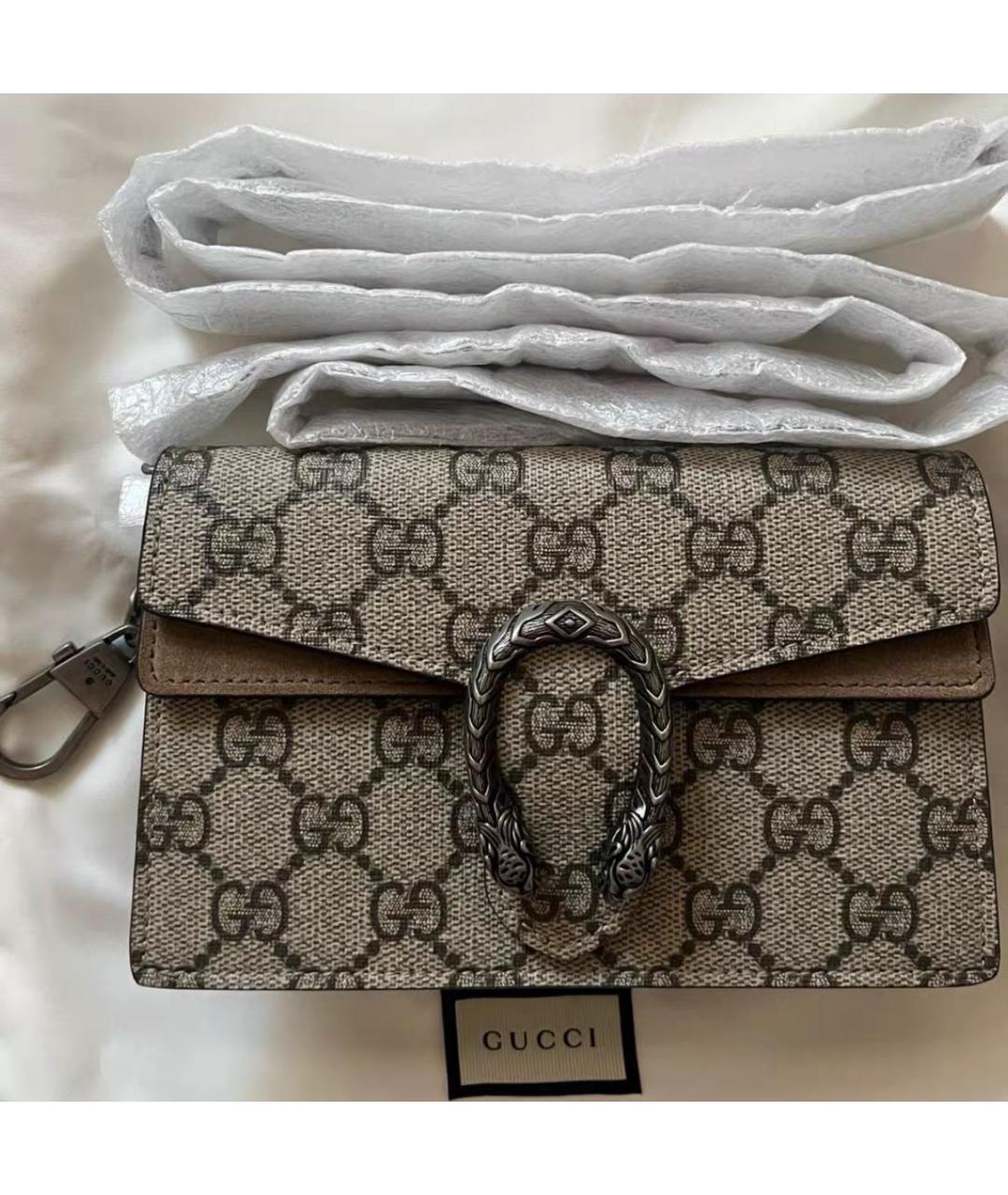 GUCCI Коричневая кожаная сумка тоут, фото 3
