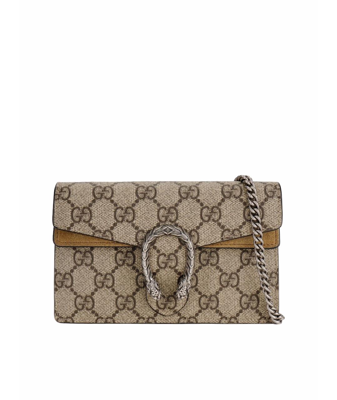 GUCCI Коричневая кожаная сумка тоут, фото 1
