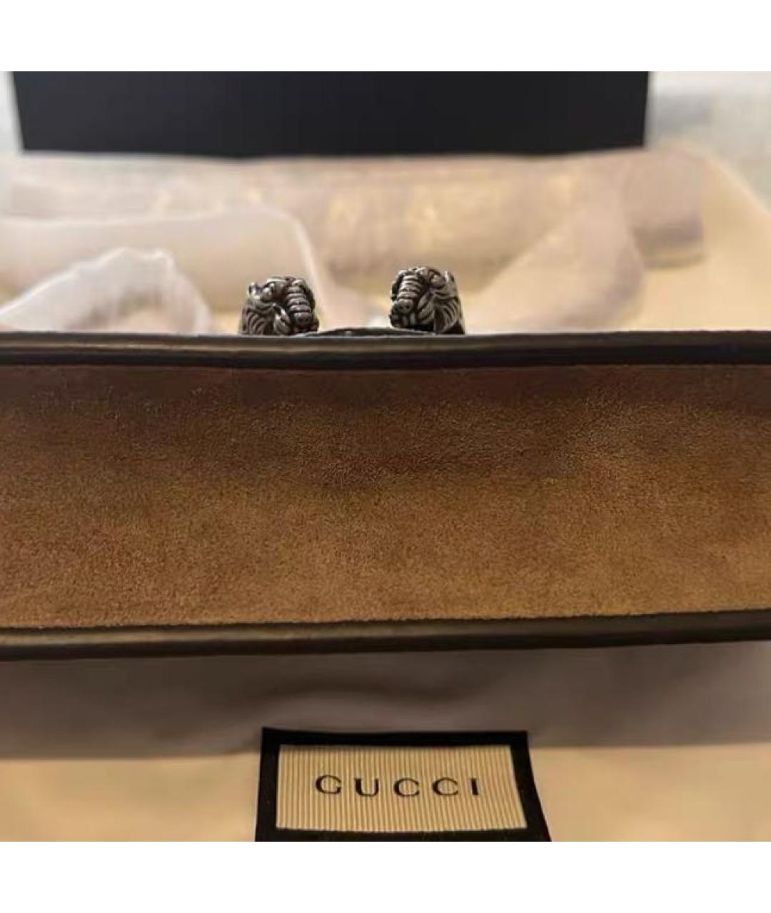 GUCCI Коричневая кожаная сумка тоут, фото 5