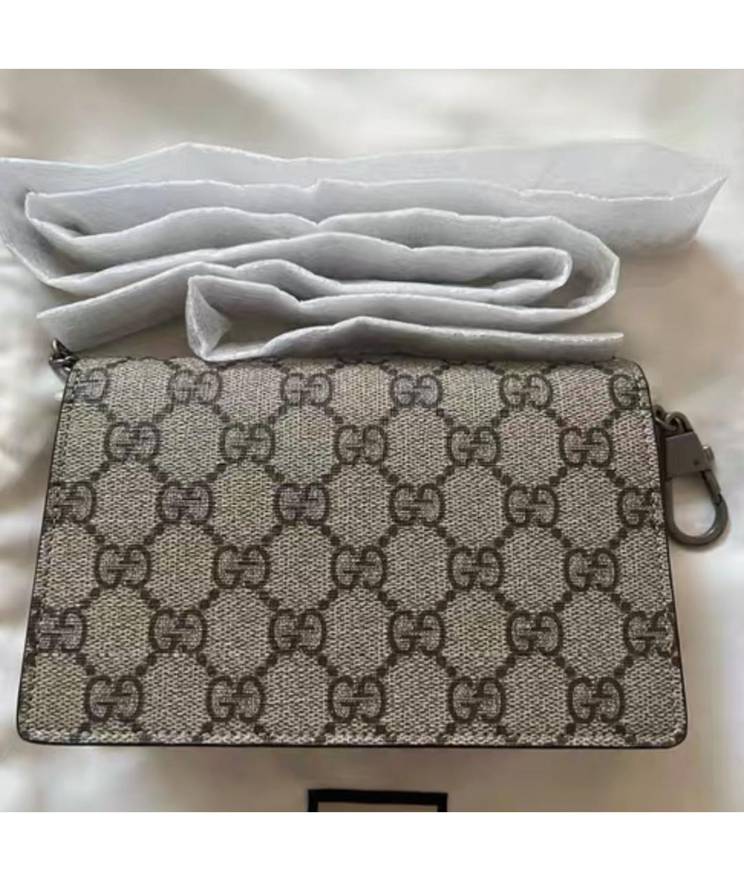 GUCCI Коричневая кожаная сумка тоут, фото 4