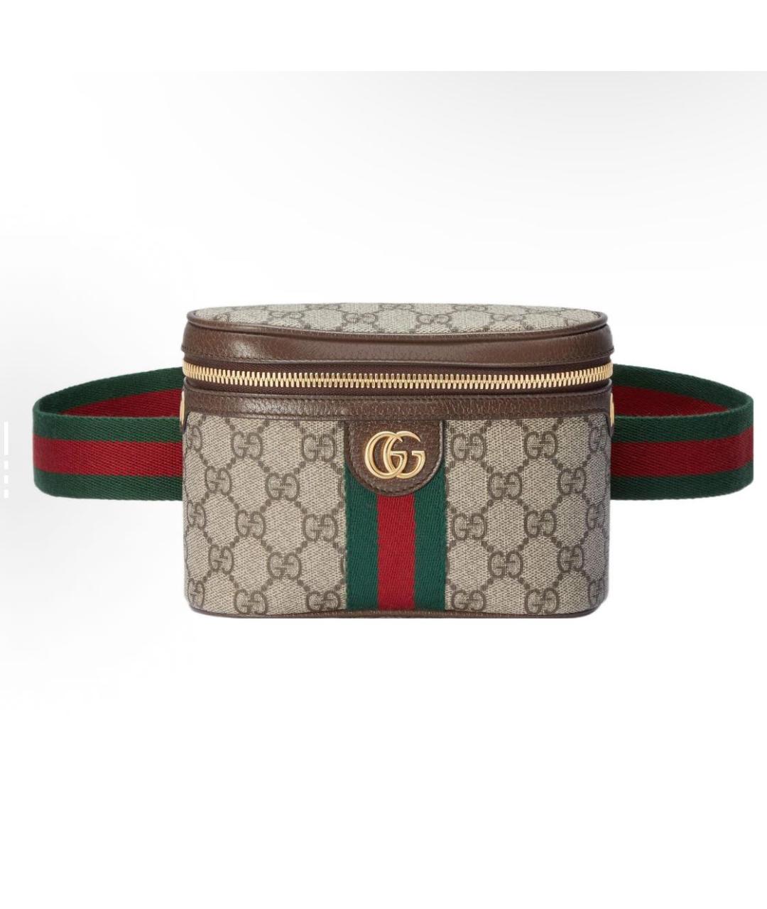 GUCCI Хаки поясная сумка, фото 3