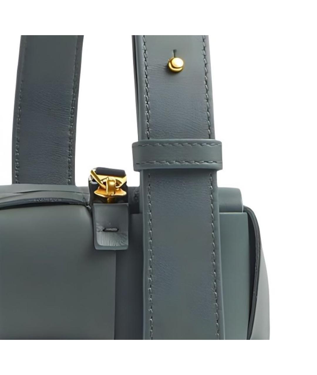 BOTTEGA VENETA Хаки кожаная сумка через плечо, фото 5