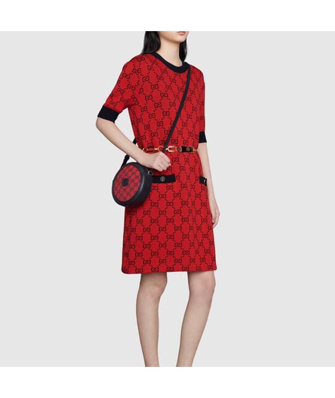 GUCCI Красная сумка через плечо, фото 8