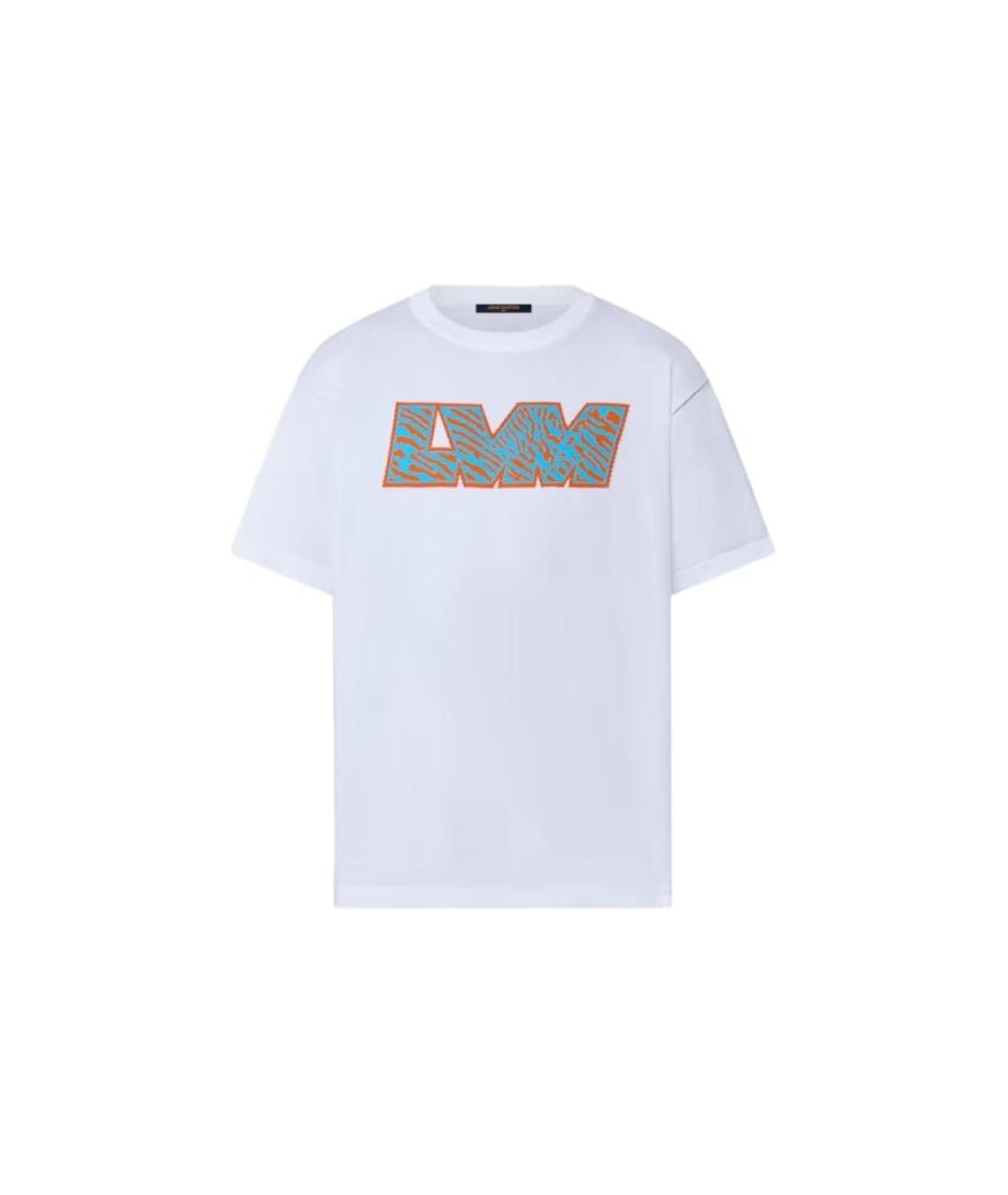 LOUIS VUITTON Белая хлопковая футболка, фото 7