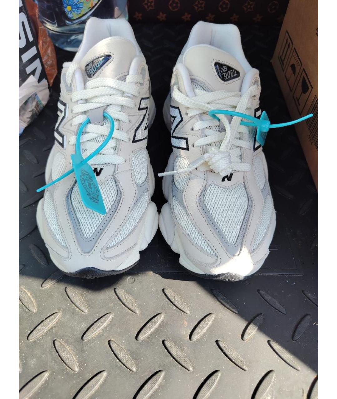 NEW BALANCE Белые замшевые кроссовки, фото 2