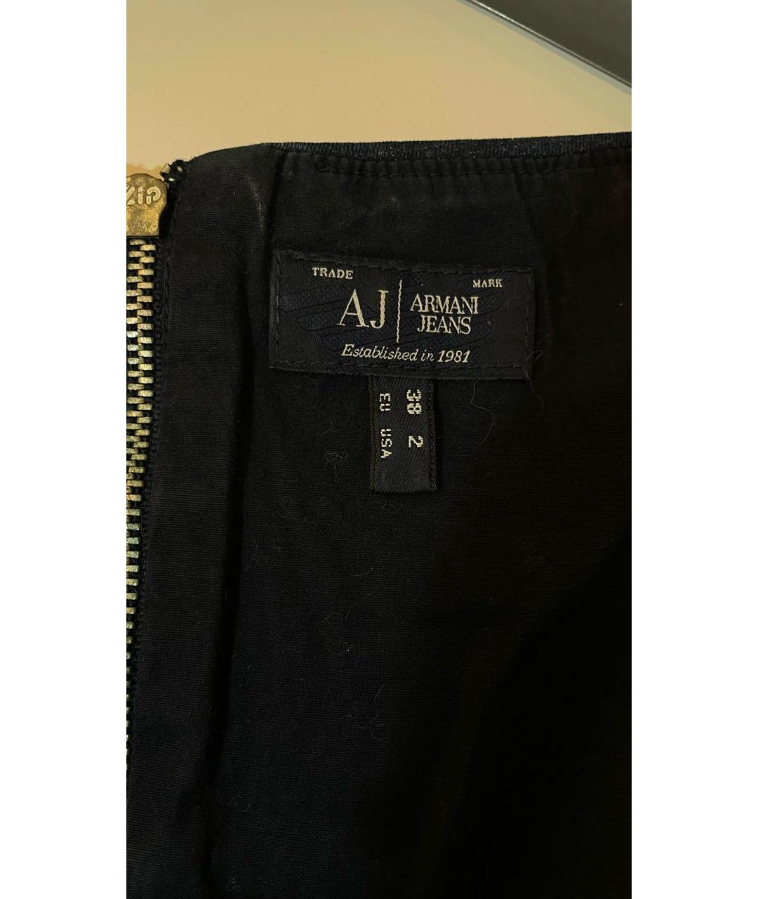 ARMANI JEANS Темно-синее деним платье, фото 3