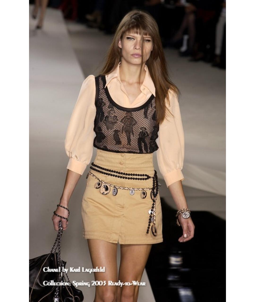CHANEL Черная вискозная майка, фото 2