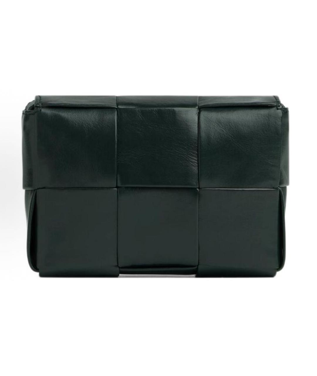 BOTTEGA VENETA Зеленая кожаная сумка через плечо, фото 3