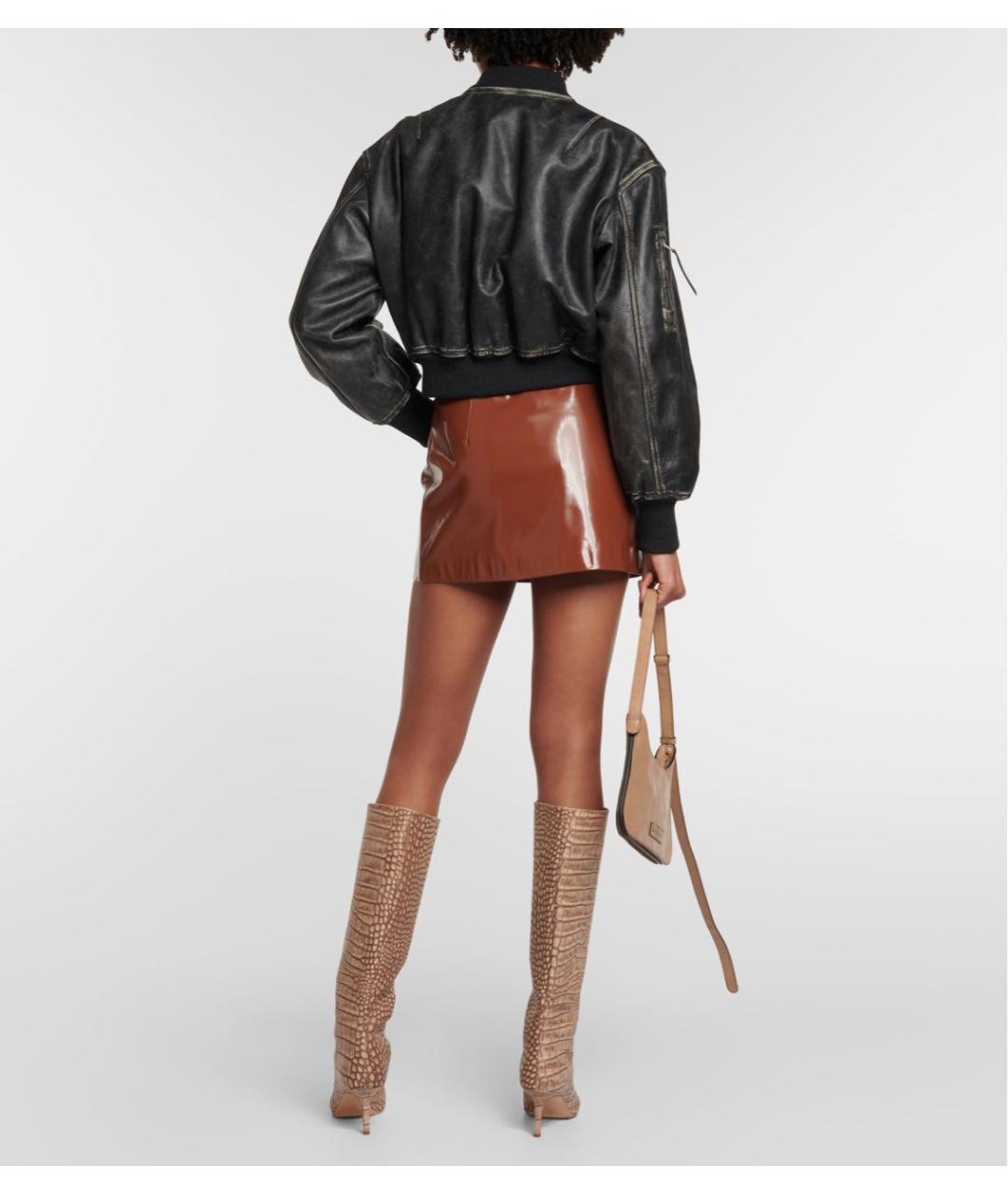 ACNE STUDIOS Антрацитовая кожаная куртка, фото 3