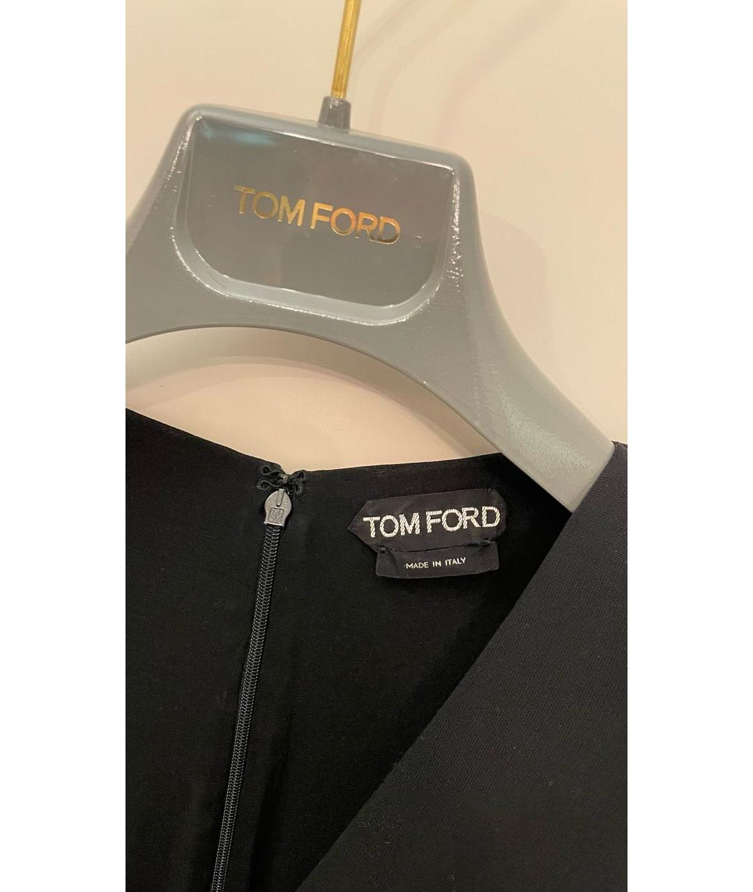 TOM FORD Черное вискозное вечернее платье, фото 3