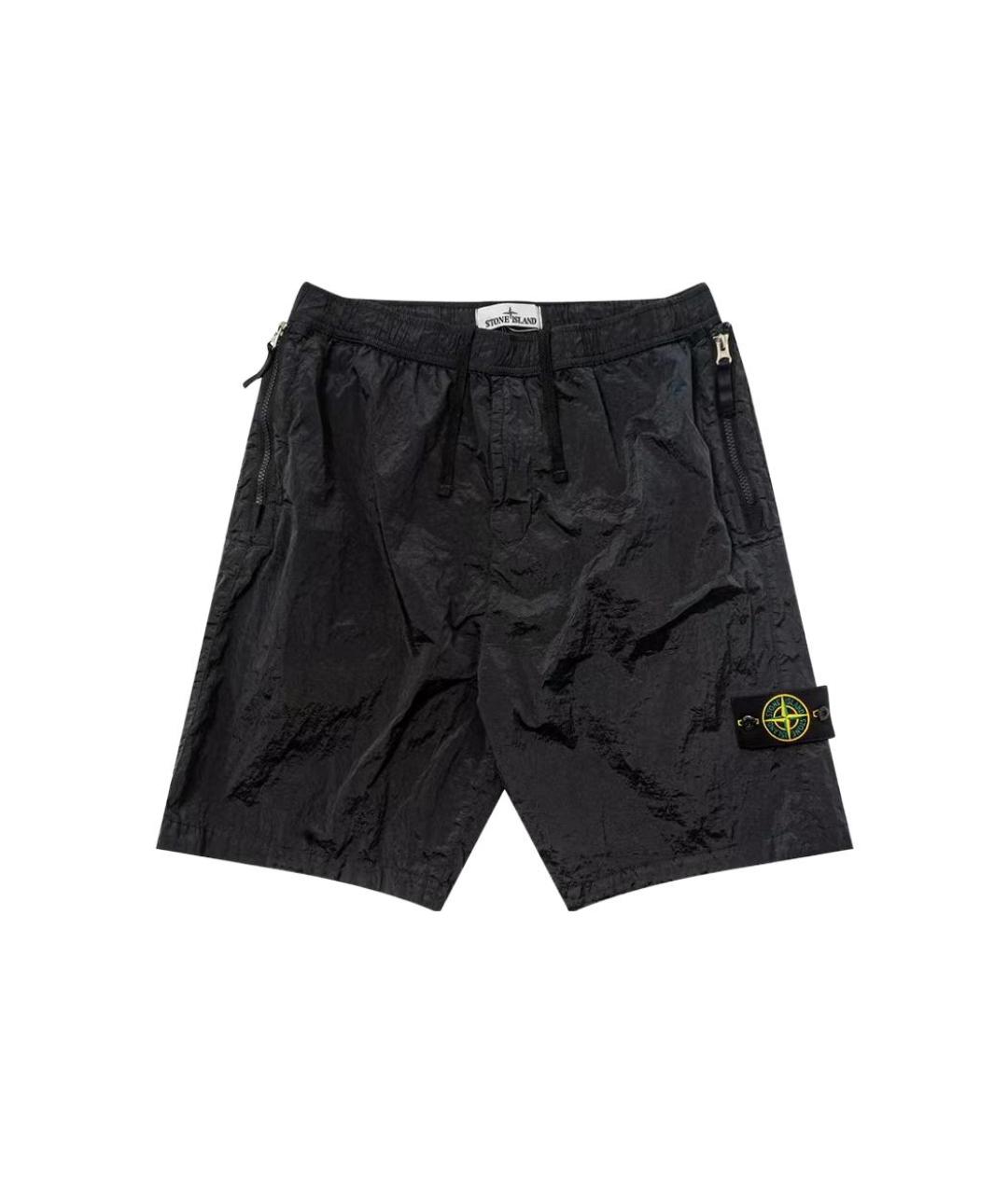 STONE ISLAND Черные шорты, фото 1