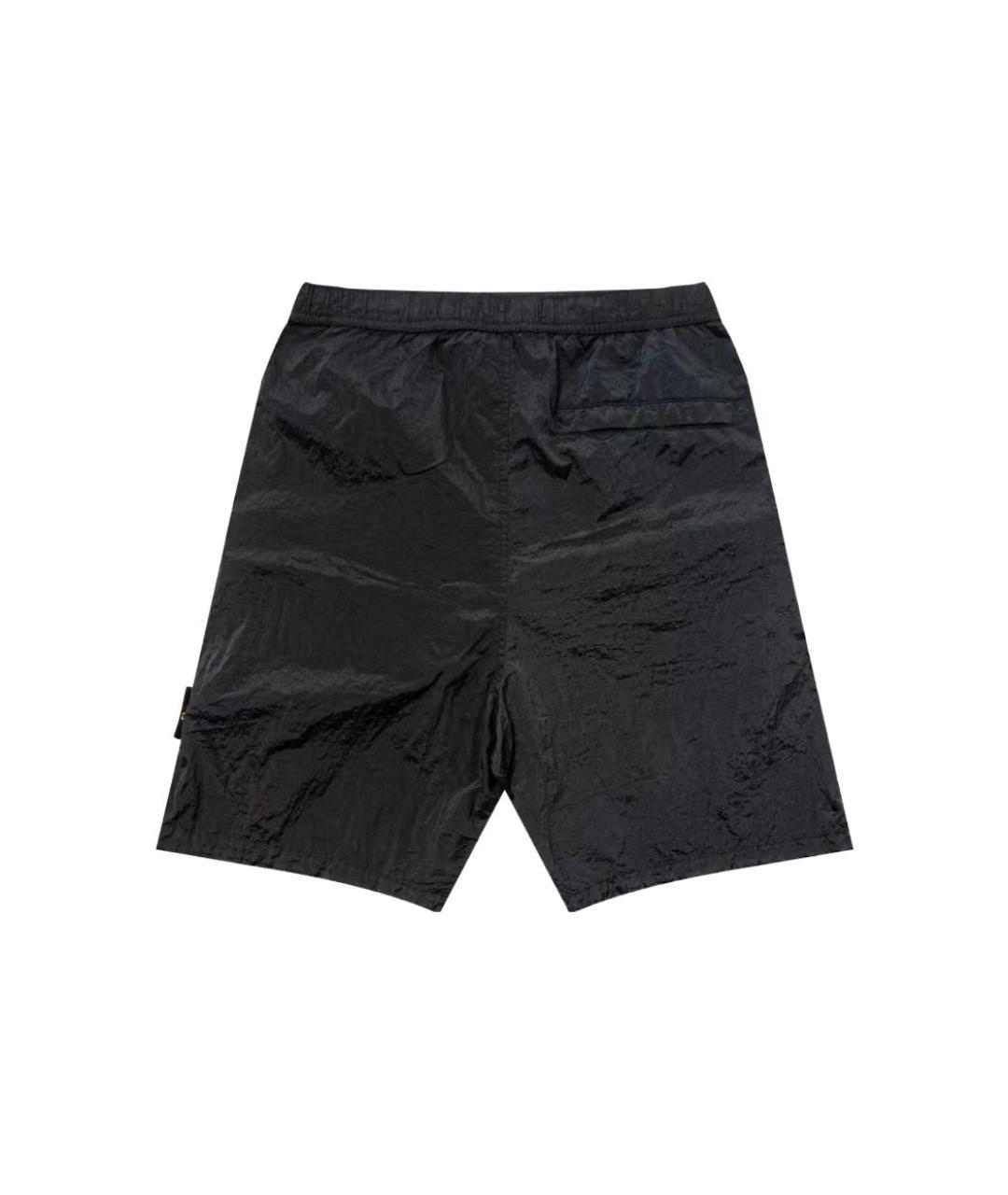 STONE ISLAND Черные шорты, фото 2
