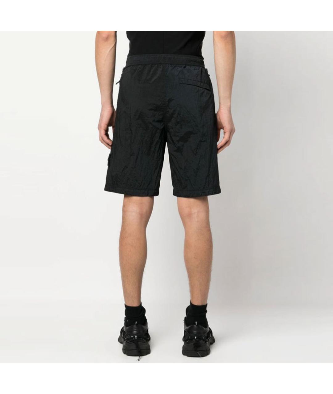 STONE ISLAND Черные шорты, фото 4
