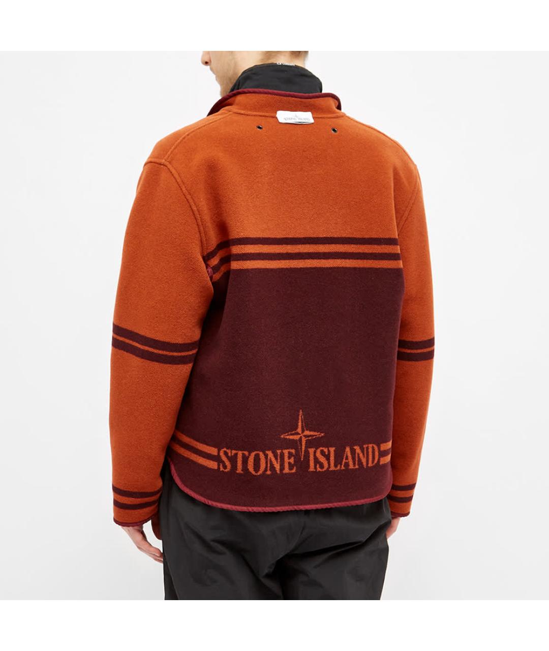 STONE ISLAND Оранжевая парка, фото 8