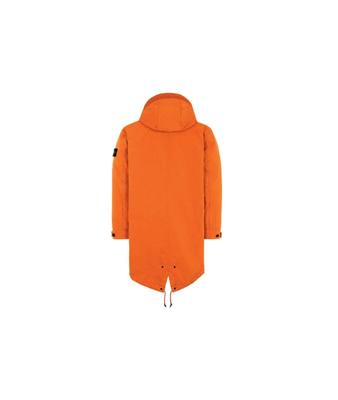 STONE ISLAND Оранжевая парка, фото 4
