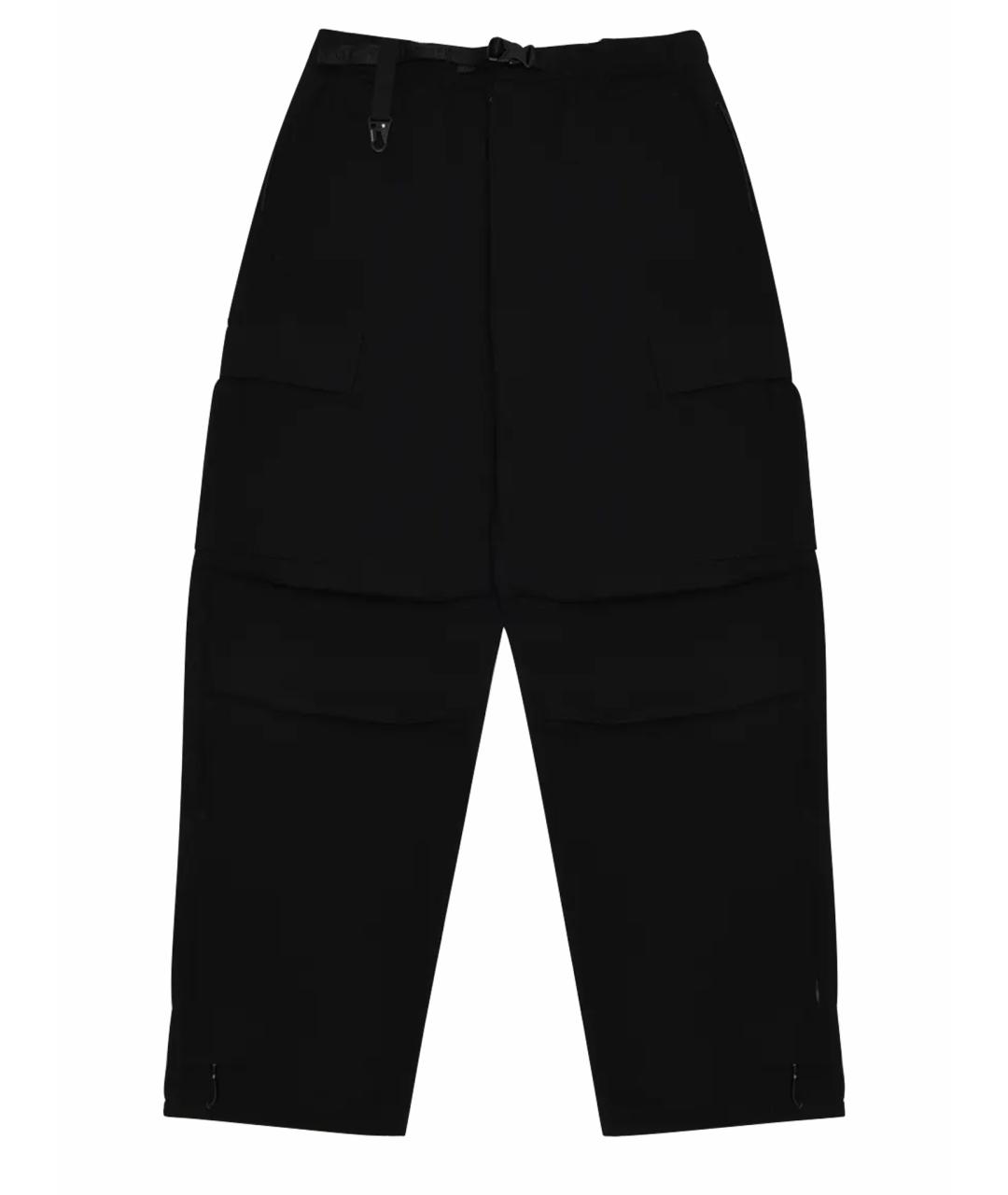 MAHARISHI Черные хлопковые повседневные брюки, фото 1